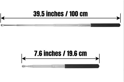 Telescopic Pointer Stick, 39 Inch Extendable Teacher Pointer of 7 Section 8.27–39.37 inch for Whiteboard Smartboard Classroom Teaching Conference Training Homeschool Presentation in Kuwait