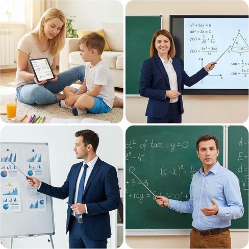 Telescopic Pointer Stick, 39 Inch Extendable Teacher Pointer of 7 Section 8.27–39.37 inch for Whiteboard Smartboard Classroom Teaching Conference Training Homeschool Presentation in Kuwait