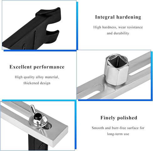 Fuel Pump Removal Tool, Adjustable Fuel Pump Lock Ring Tool Tank Lid Remove Spanner, Universal Fuels Tank Cover Wrench Lid Remover with 3/8" to 1/2" Drive, Car Accessories in Kuwait