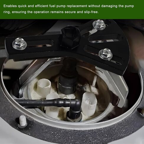Car Fuel Pump Removal Tool, Adjustable Fuel Tank Lock Ring Remover/Installer Range from 4.5" to 7.3", Auto Fuel Tank Lid Collar Ring Spanner with 1/2" Ratchet Drive & 3 Arms in Kuwait