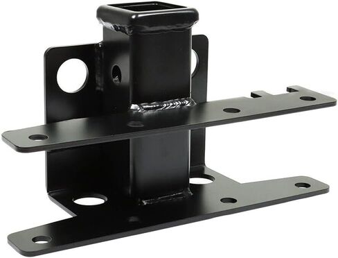 2" Trailer Hitch for Jeep for Wrangler 2018 Jk 2 & 4-Door Rear Tow Bar Step Aluminum Iron Black YI-206535T in Kuwait
