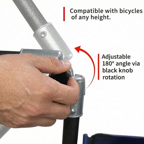 TMZ Bike Trailer, Bicycle Cargo Trailer with 110lbs Load Capacity, 11.4 Inch Airless Tire, Universal Coupler, Angle-Adjustable Pull Rod and Elastic Net Cover in Saudi Arabia