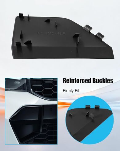 Front Bumper Tow Hook Cover Fit for BMW 3 Series G20 LCI M Sports 2023 2024 2025 Replace 51118085456, Right Front Bumper Tow Hitch Cover Trailer Eye Hook Cap Replacement Painted Black in Kuwait