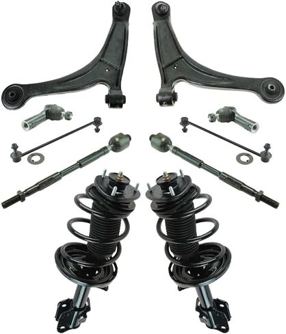 Front Strut Control Arms Tie Rod Sway Bar Steering Suspension Kit 10pc in Kuwait