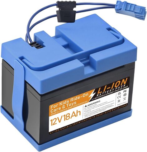 Power Wheel Battery for Peg Perego for John-Deere Gator XUV for Polaris for Taurus Utility Truck for Polaris RZR 900 for Slingshot for Gaucho Rock'in Kids Ride On UTV Toys TB4 (12V 18Ah (Li-ion)) in Saudi Arabia