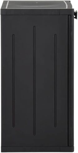 Gartenschrank Schwarz 65x45x88 cm PP Rattan-Optik in Kuwait