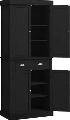 Pantry Storage Cabinet with Doors and Shelves,Kitchen Cabinet,Freestanding Food Pantry Cabinet in Kuwait