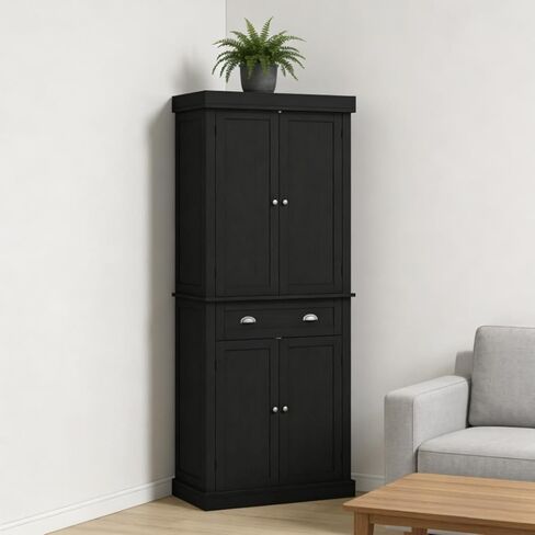 Pantry Storage Cabinet with Doors and Shelves,Kitchen Cabinet,Freestanding Food Pantry Cabinet in Kuwait