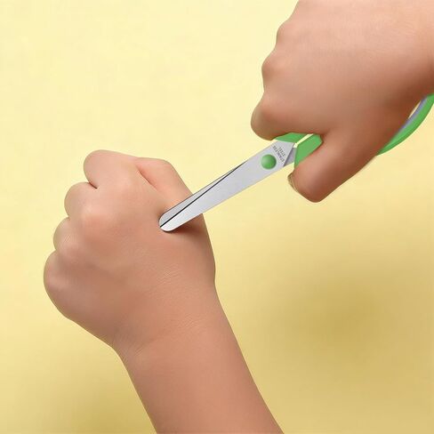 5.5" Kids Small Scissors Set,Blunt Tip Craft Paper Scissors Bulk, Stainless Steel Safety Blades for Classroom School Home,6 Packs in Kuwait