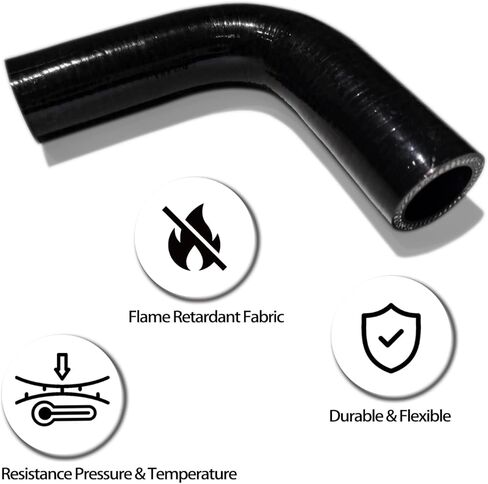 90 Degree Elbow ID 5/8" (16mm) Silicone Hose Coupler 4-Ply Reinforced for Cold Air Intake Turbo Intercooler 4"leg Length(102mm) Automotive Radiator Hose in Kuwait