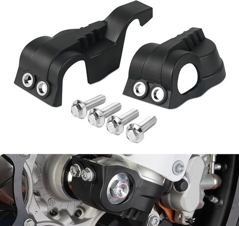 NICECNC غطاء حماية للشوكة الأمامية للدراجة الترابية باللون البرتقالي متوافق مع KTM 125-450 XC/XCF/SX/SXF 2015 125-500 XC/XCF/XCW/SX/SXF/EXC/EXCF/TPi/6D 2016-2024 انظر الإعداد in Kuwait