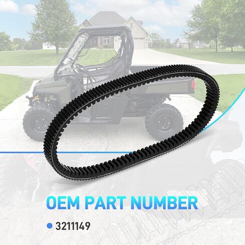 3211149 حزام محرك CVT شديد التحمل، متوافق مع Polaris Ranger XP 900 2013-2019، Crew XP 900 2017-2019، 570 & 570 EPS 2015-2020، بدون إعادة معايرة القابض in Kuwait