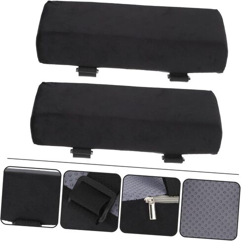 SHOWERORO 1pair Ergonomic Office Armrest Pads Comfortable Non- Cushion Covers for Chairs Height for Elbow Support for Home Gaming Desks Easy Installation in Kuwait