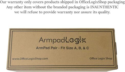 OFFICE LOGIX SHOP - زوج وسادات ذراع كلاسيكية من الفينيل لكرسي Herman Miller Aeron - حزمة من 2 وسادة للذراع in Kuwait