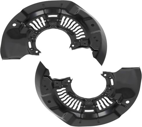 cciyu 47704-0T010،47703-0T010 دروع غبار الفرامل الأمامية اليسرى واليمنى مناسبة لتويوتا لسيينا 2011-2020، لتويوتا لفينزا 2011-2015، لوحات دعم الفرامل السوداء قطعتان in Kuwait
