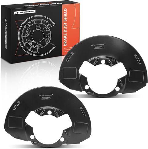 A-Premium Front Side Brake Dust Shield Compatible with Chevrolet & GMC Models - Silverado Sierra 1500 HD 2005-2006, Silverado Sierra 1500 HD Classic 2007, 2-PC Set in Kuwait