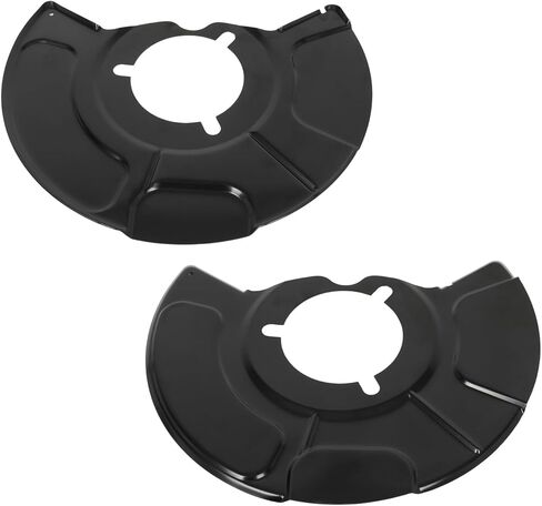 cciyu 47704-0T010،47703-0T010 دروع غبار الفرامل الأمامية اليسرى واليمنى مناسبة لتويوتا لسيينا 2011-2020، لتويوتا لفينزا 2011-2015، لوحات دعم الفرامل السوداء قطعتان in Kuwait