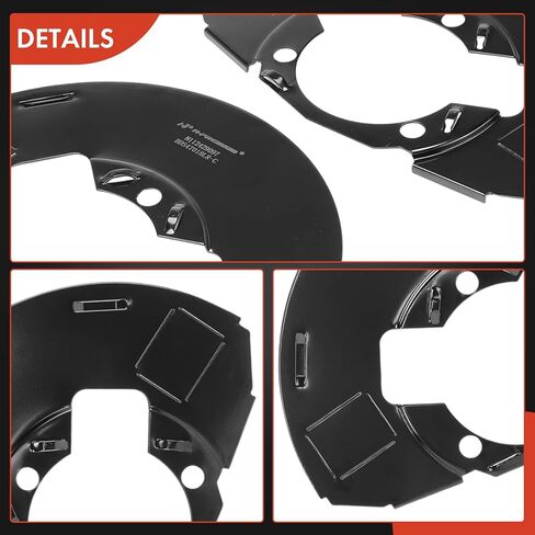 A-Premium Front Side Brake Dust Shield Compatible with Chevrolet & GMC Models - Silverado Sierra 1500 HD 2005-2006, Silverado Sierra 1500 HD Classic 2007, 2-PC Set in Kuwait