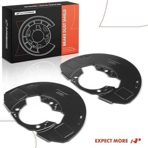 A-Premium Front Side Brake Dust Shield Compatible with Chevrolet & GMC Models - Silverado Sierra 1500 HD 2005-2006, Silverado Sierra 1500 HD Classic 2007, 2-PC Set in Kuwait