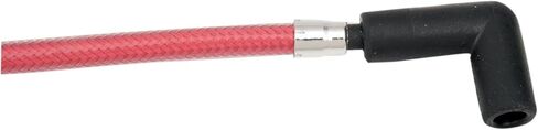 Magnum 'Sterling Chromite' Candy Red Braided 8mm Spark Plug Wire Set for Touring Models 3033T in Kuwait