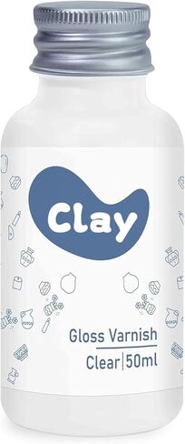 1DFAUL 50ml Air Dry Clay Varnish Glaze Sealant, Matte Finish, Scratch Resistant, Waterproof, Prevent Cracking, for Air Dry Clay Pottery (Matte) in Kuwait