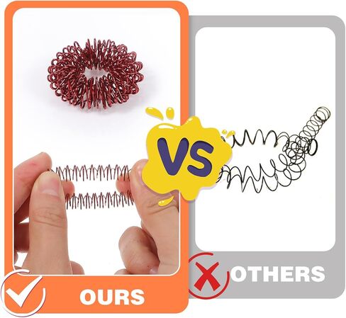 20 Pcs Acupressure Rings, Finger Massager Set Spiky Sensory Rings for Fingers Stress Relief Fidget Sensory Massager for Teens Adults in Kuwait