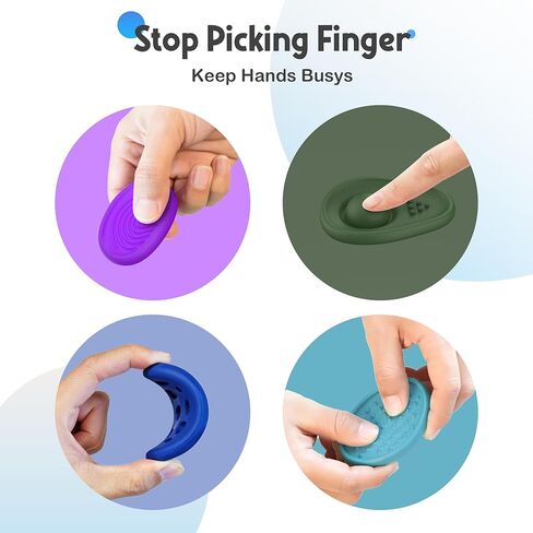 Fidget Toys Adults Sensory Stone: 8 Pack Textured Worry Stones for ADHD Kids Calming Down-Soothing Sensory Toys for Anxiety Relief-Mini Desk Toys for Calm Down-Student Classroom Prizes Fidget Toys in Kuwait