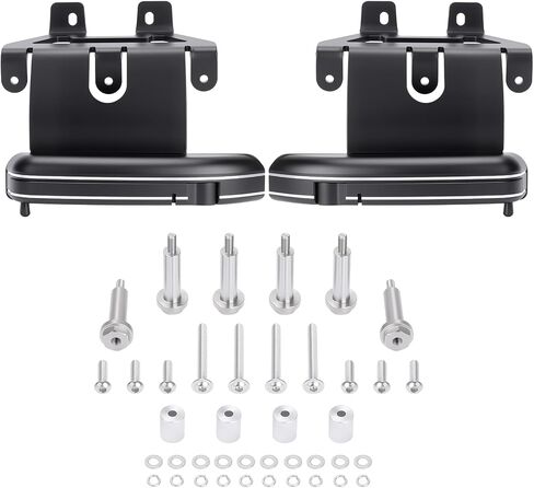Driver Footboard for Honda Gold Wing GL1800 F6B 2018-2025, Adjustable Retractable Aluminum Foot Peg with Steel Mounting Bracket, Rust-Proof Anti-Slip in Kuwait