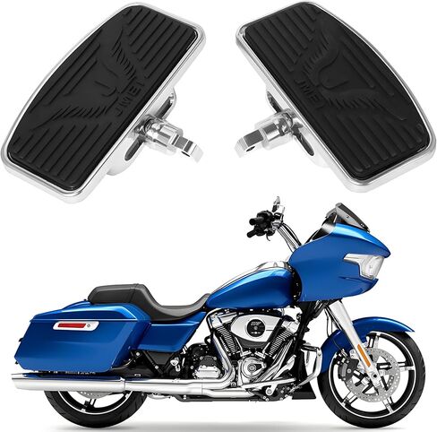 Adjustable Floorboards for Harley, Motorcycle Driver Rider Passenger Footboard Foot Pegs Accessories for Harley Davidson Touring Street Electra Road Glide King Sportster XL 883 1200 Dyna Softail in Kuwait
