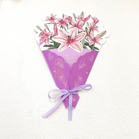 Blank Flower Cards,100 Pack Floral Designs Blank Bouquet Notes Greeting Cards,Thank You Gift Cards for Baby Shower, Birthday,Valentine,Wedding, Mother’s, Father's,Graduation (Purple) in Kuwait