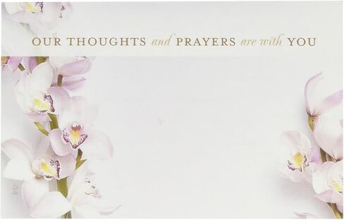 EDUCATES Enclosure Card Our Thoughts and Prayers and with You 50 Pack in Kuwait