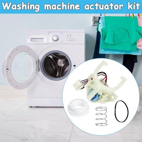 مجموعة أدوات تبديل وضع المحرك WH03X30517 المُحدثة، 4 قطع مع حزام WH01X27538، وقابض WH05X24185 وزنبرك WH01X24434، متوافق مع غسالات التحميل العلوي GE Hotpoint، وإصلاح عدم الدوران، ومشاكل التحريض in Kuwait