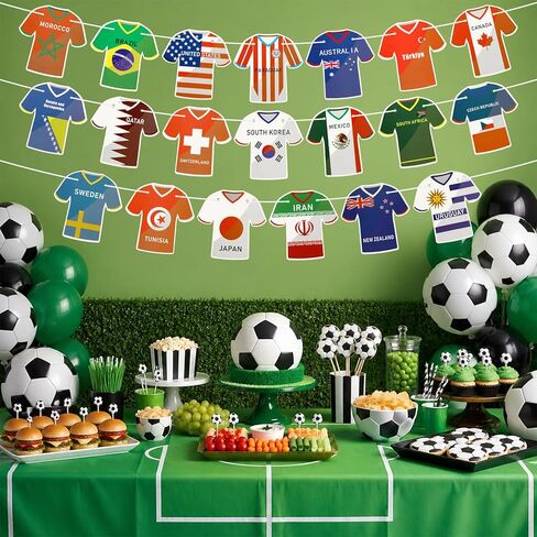 كأس العالم لكرة القدم 2026، علم جيرسي لكرة القدم، 48 دولة، راية الرايات، أعلام سلسلة، زينة حفلات كأس العالم لكرة القدم للمدرسة، المكتب، حدث الألعاب الرياضية، البار، النادي in Kuwait