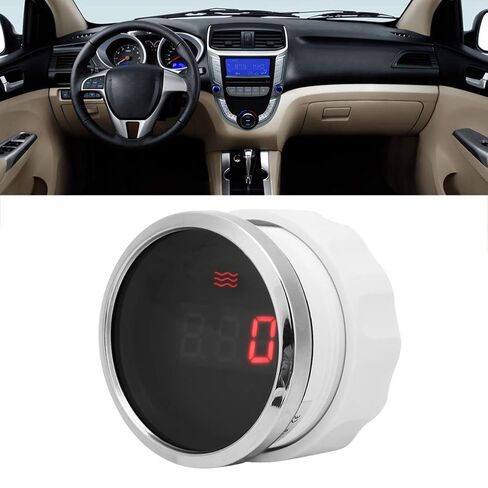 Car Digital Water Level Meter 52mm Gauge with Red LED Backlight, IP67 in Kuwait