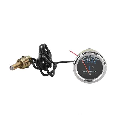 Metal Water Temperature Gauge 52mm 12V for Cars 38-104℃ with Bracket & Fittings in Kuwait