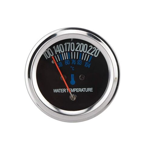 Metal Water Temperature Gauge 52mm 12V for Cars 38-104℃ with Bracket & Fittings in Kuwait