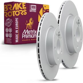 Metrix Premium Chassis Parts - 12.99 inch (330 mm) 2 PC Rear Coated Ventilated Disc Brake Rotor Fits 22-25 INFINITI QX60, Mitsubishi Outlander, 23-25 Outlander PHEV, 2025 Nissan Murano, Pathfinder in Kuwait