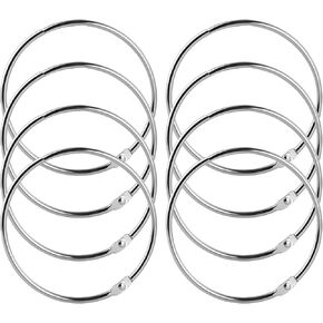 MOLIGOU 8 Pcs 4 Inch Loose Leaf Binder Rings, Large Binder Rings for Organizing Embroidery Thread, Hair Ties, Flashcards in Kuwait