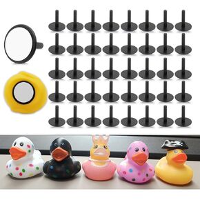 12pcs Jeep Duck Holder Plastic Dash Mount with 15pcs Double-Sided Adhesive Stickers for Jeep Dashboard, Rubber Duck Not Included in Saudi Arabia