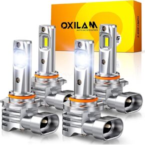 مصابيح LED OXILAM H4 9003، أكثر سطوعًا بنسبة 700%، 32000LM أكثر سطوعًا، حجم هالوجين 1:1، التوصيل والتشغيل، خالية من الأخطاء ولا وميض، لا يتطلب محول، غير قطبية، حزمة من 2 in Kuwait