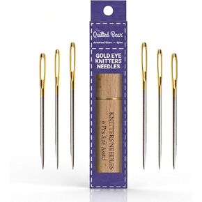 The Quilted Bear Gold Eye Sashiko Embroidery Needles, Assorted Sizes in Saudi Arabia