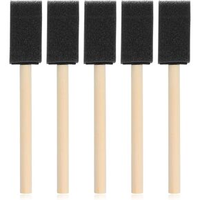 Thinp 1" Foam Paint Brushes, 5 Pcs Sponge Paint Brush Lightweight & Durable Foam Brushes Sponge Brush for Painting Craft Staining Varnish Touch Up (Black) in Kuwait