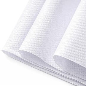 Tranqun 2 Pack 14 Count Cross Stitch Aida Fabric, 59 x 39 Inch – Extra Large DIY Embroidery Cloth, Ideal for Embroidery, Curtains, Cushions, Tablecloths, Home Decor, Ideal Gifts for Mom in Kuwait