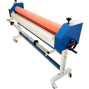 INTSUPERMAI Manual Cold Laminator Machine 63 inch / 1600mm Wide Format Cold Laminating Machine with Stand & Casters for Photo Vinyl Film Laminating in Kuwait