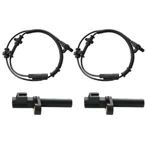 4PCS Front & Rear ABS Wheel Speed Sensor Left & Right Compatible with 2009-2010 Dodge Ram 1500, 2011-2012 Ram 1500 Driver & Passenger Side ABS Sensor Replace ALS257, ALS2246, 68060333AA, 68060333AB in Kuwait