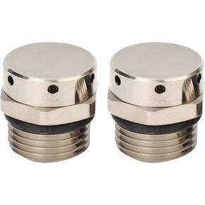 2 Pcs Nickel-Plated Brass M12X1.5 Breather Vent Gate, 0.8 in/2 cm Compact, 288 ml/min Airflow, Waterproof in Saudi Arabia