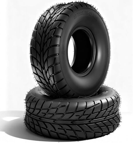 25x8-12 ATV/UTV Tires Set of 2, 25x8x12 Heavy Duty All-Terrain Mud & Trail Tires, 4PR Tubeless, Directional Tread in Kuwait