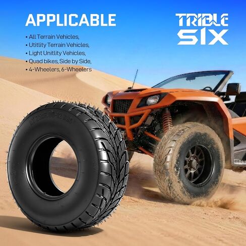 25x8-12 ATV/UTV Tires Set of 2, 25x8x12 Heavy Duty All-Terrain Mud & Trail Tires, 4PR Tubeless, Directional Tread in Kuwait