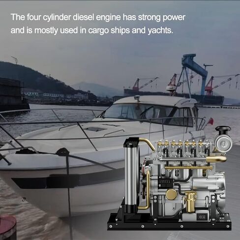 مجموعات نماذج محرك ENGINEDIY Mini L4 للبالغين لبناء نموذج محرك معدني 1/10 DIY، مناسب لمحاكاة نموذج السيارة الكهربائية (نسخة مطورة/300+قطعة) in Kuwait