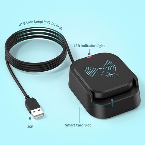 قارئ بطاقات قاعدة غير قابل للانزلاق USB التوصيل والتشغيل يدعم أنظمة وبروتوكولات متعددة مناسبة لنقل البيانات بكفاءة قارئ بطاقات USB in Kuwait